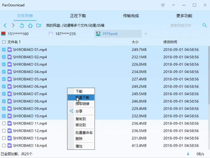 PanDownload百度网盘下载器